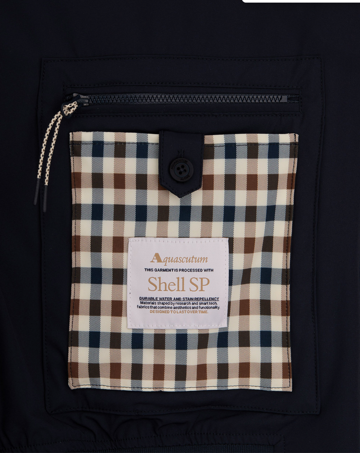Aquascutum Active Shell SP Harrington – Veste homme bleu