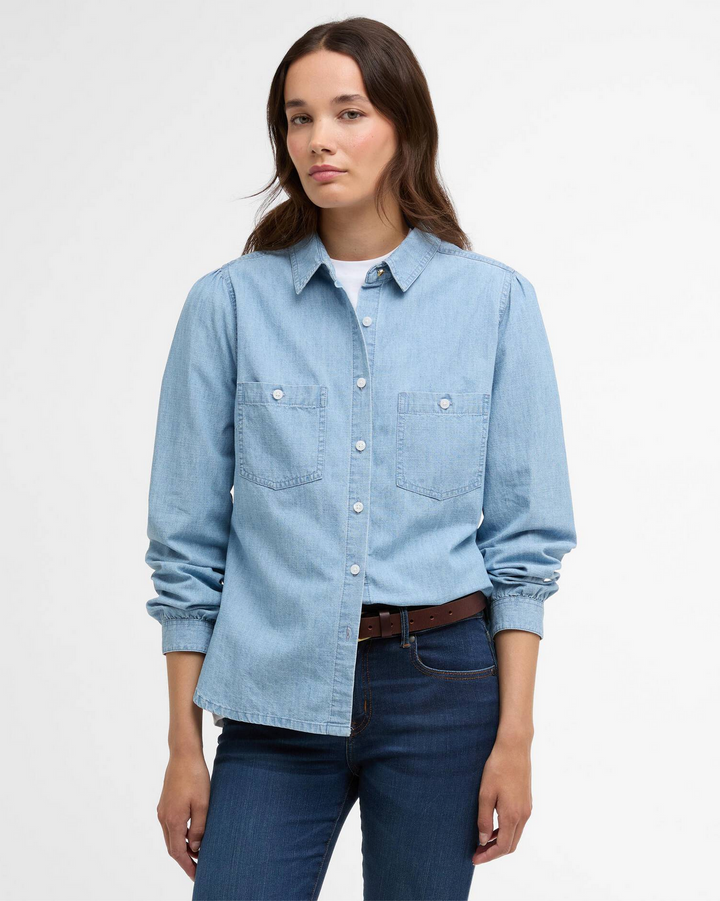 Zaria Long-Sleeved Shirt – Chemise femme chambray