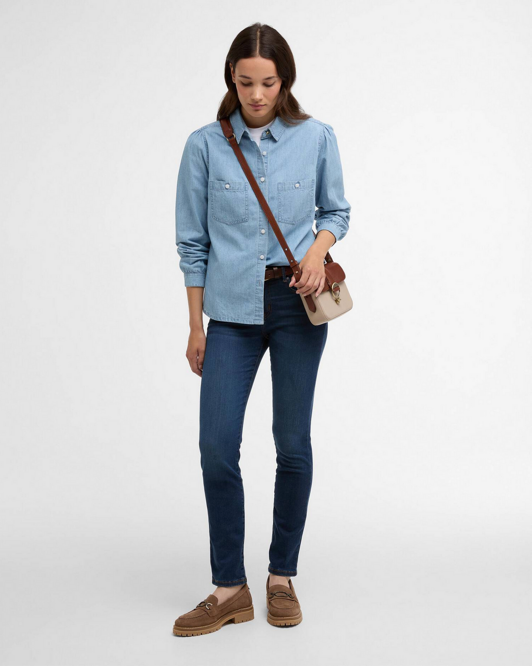 Zaria Long-Sleeved Shirt – Chemise femme chambray