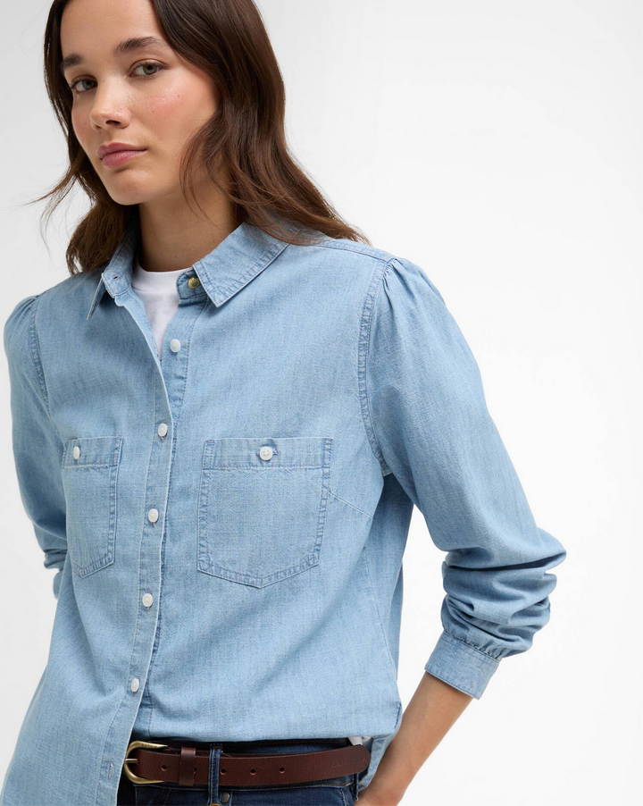 Zaria Long-Sleeved Shirt – Chemise femme chambray