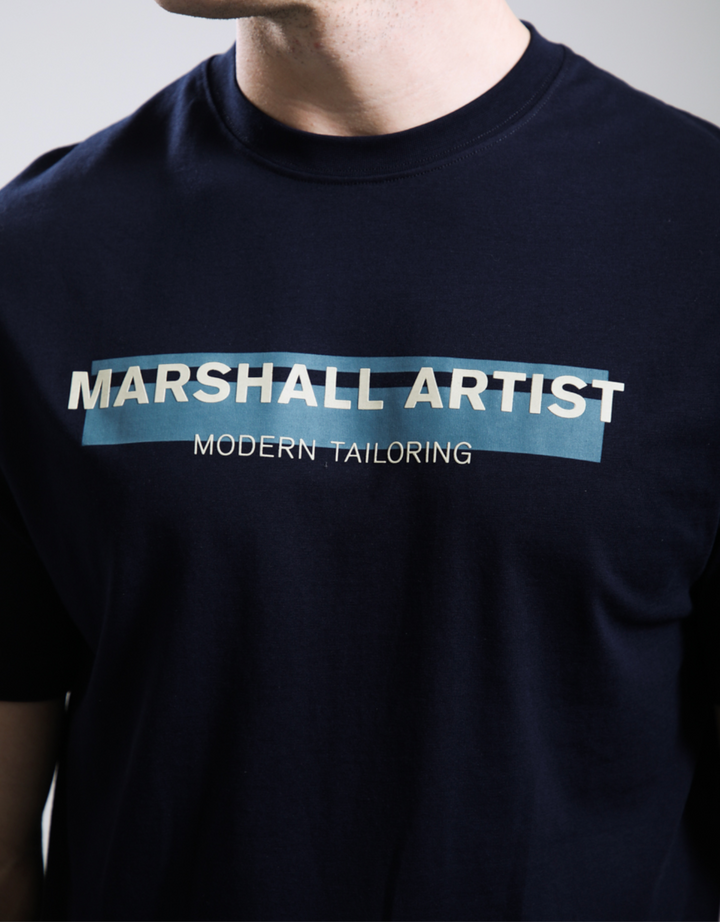 T-shirt Marshall Artist Seafield Logo – Navy