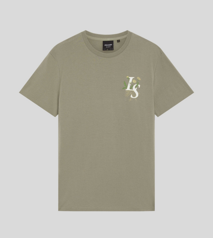 Dandelion script graphic t-shirt - lint