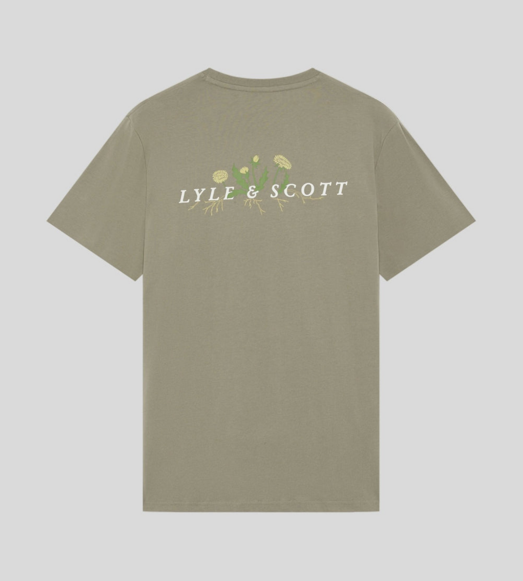Dandelion script graphic t-shirt - lint