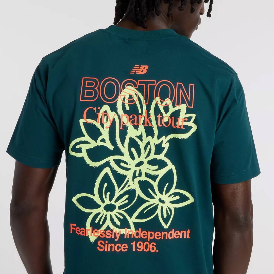 T-shirt New Balance Boston City Run – Green
