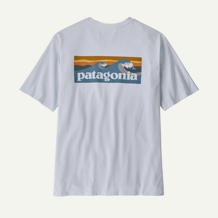 MS boardshort logo pocket Responsibili tee - white