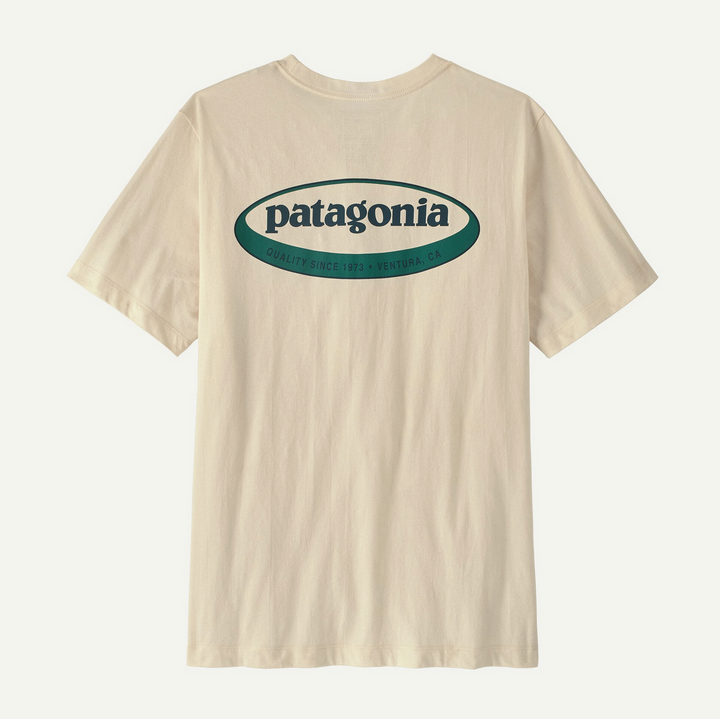 MS 95 oval logo t-shirt - undyed natural