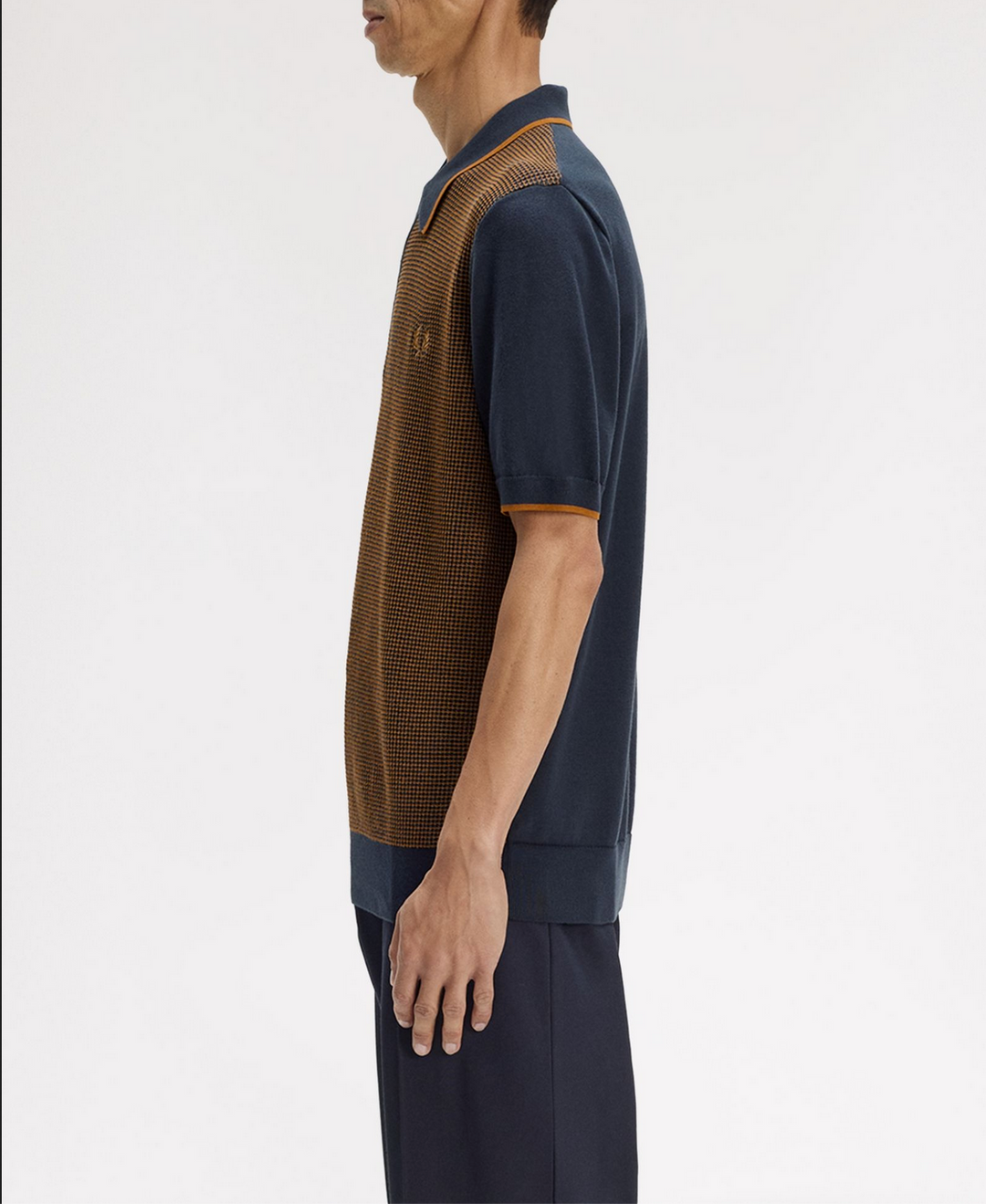 Chemise tricotée Fred Perry Tonic Waffle – Navy