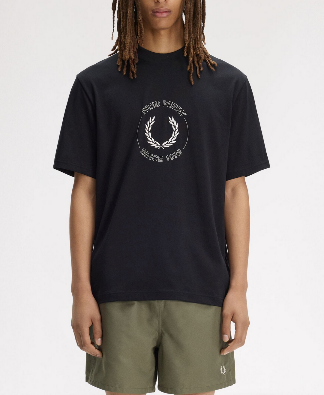T-shirt Fred Perry Circle Graphic – Black