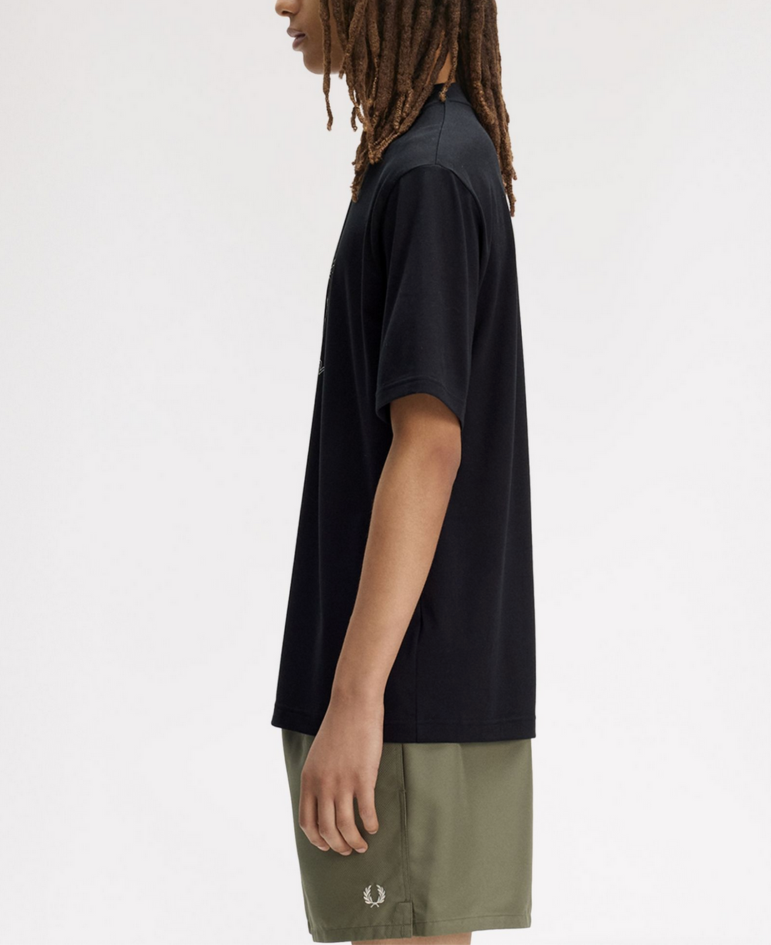 T-shirt Fred Perry Circle Graphic – Black