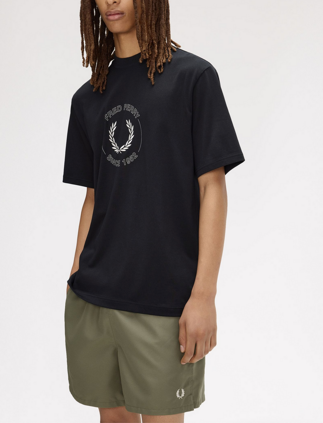 T-shirt Fred Perry Circle Graphic – Black