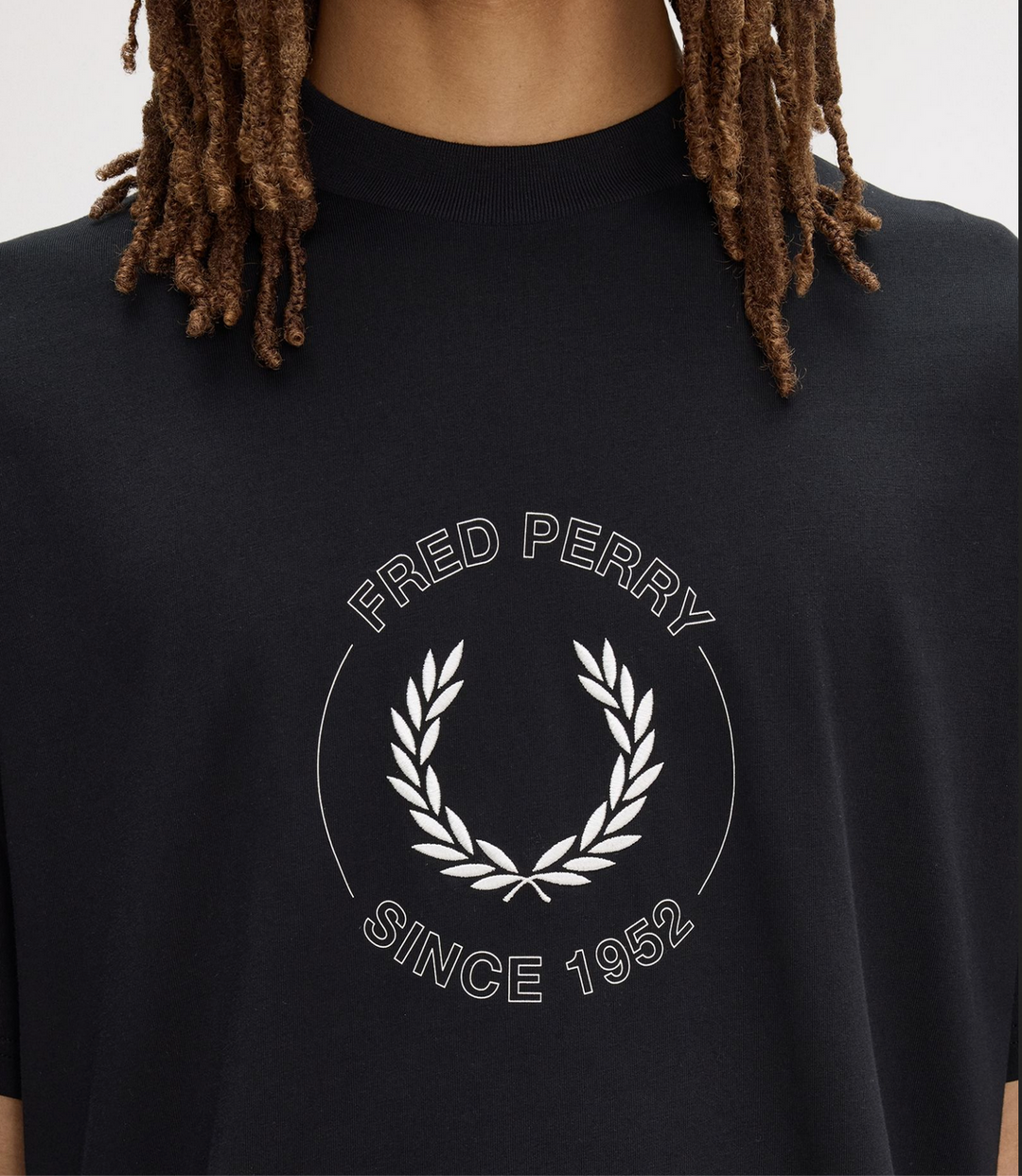 T-shirt Fred Perry Circle Graphic – Black