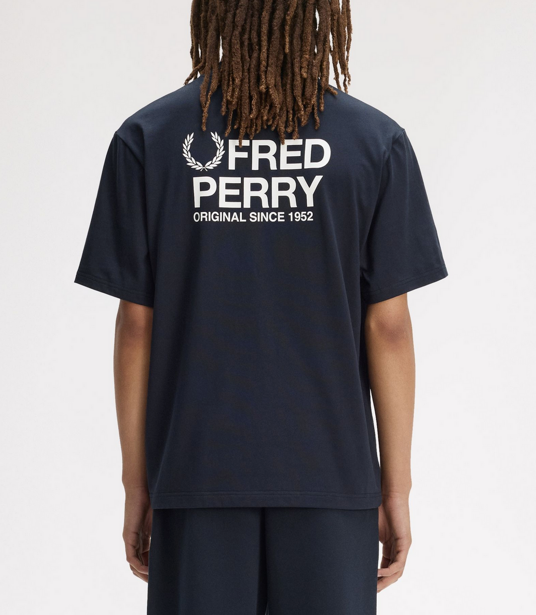 T-shirt Fred Perry Back Print – Navy