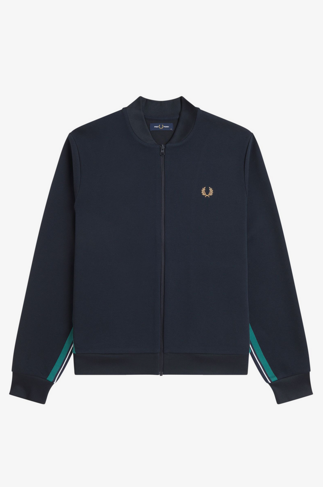 Stripe tape track jacket - navy