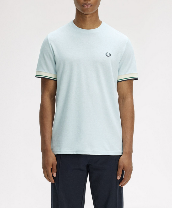 Twin tipped cuff t-shirt - light ice r30