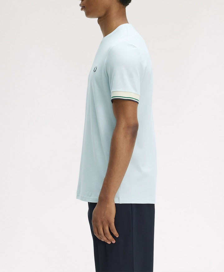 Twin tipped cuff t-shirt - light ice r30