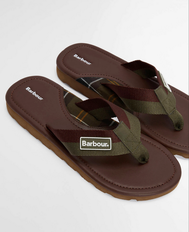 Barbour harker sandal - choc/olive