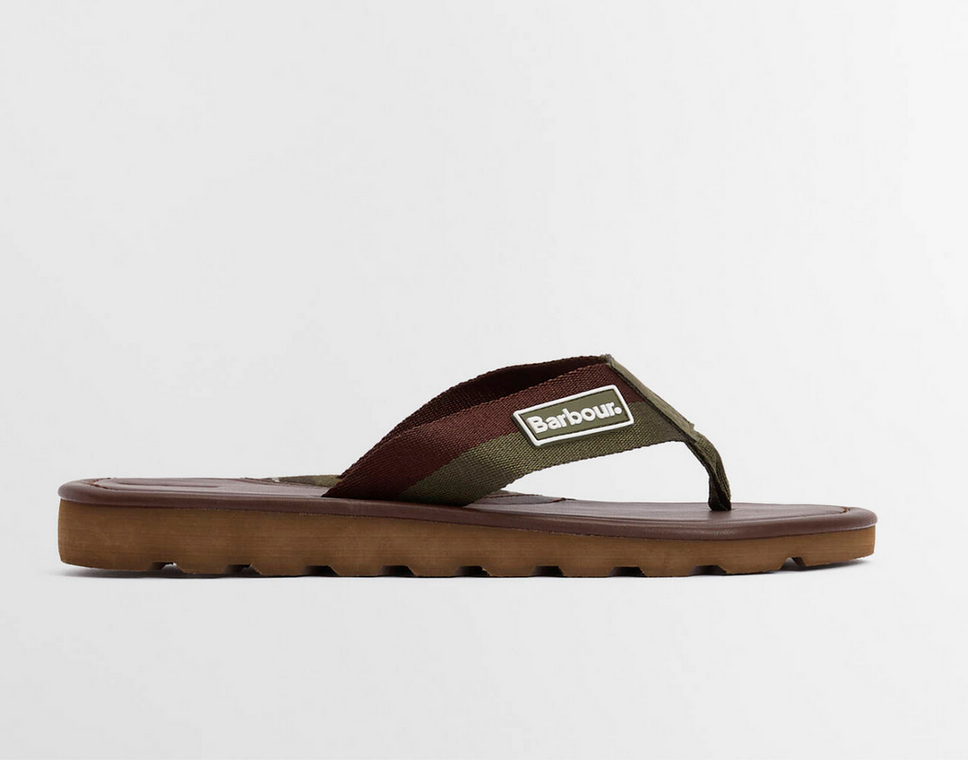 Barbour harker sandal - choc/olive