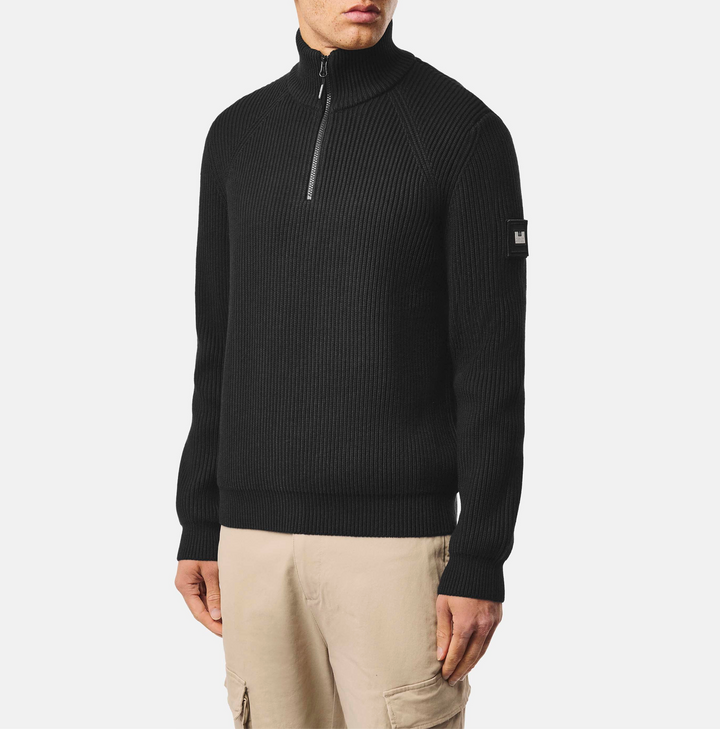 Pull Weekend Offender Snetterton Quarter Zip – Black