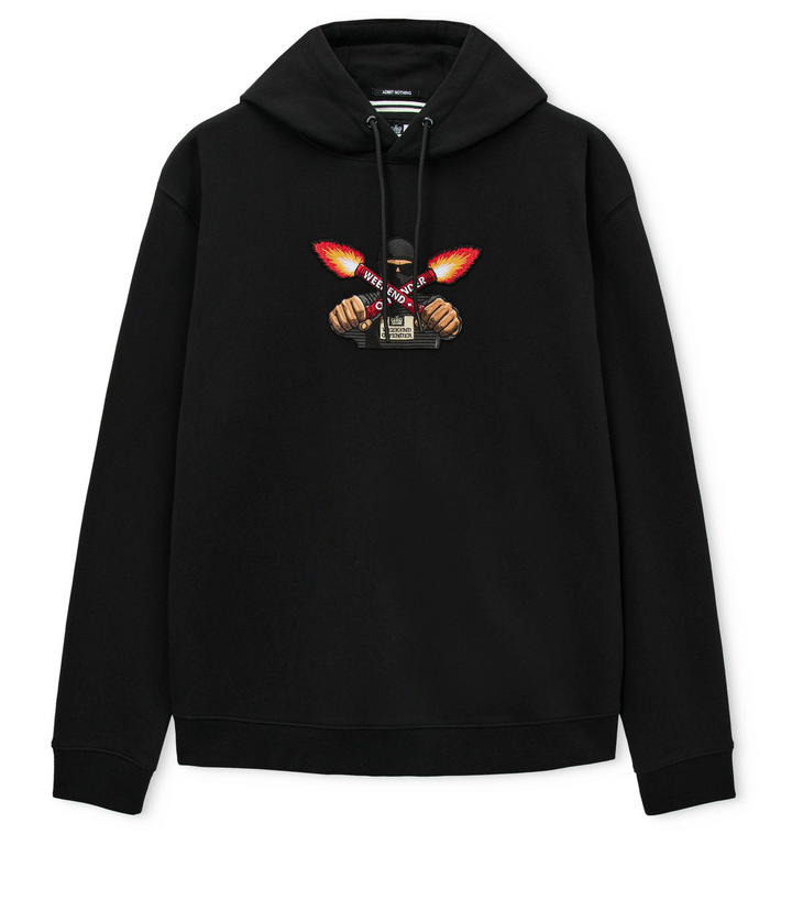 Hoodie Weekend Offender Fulgar Graphic – Black