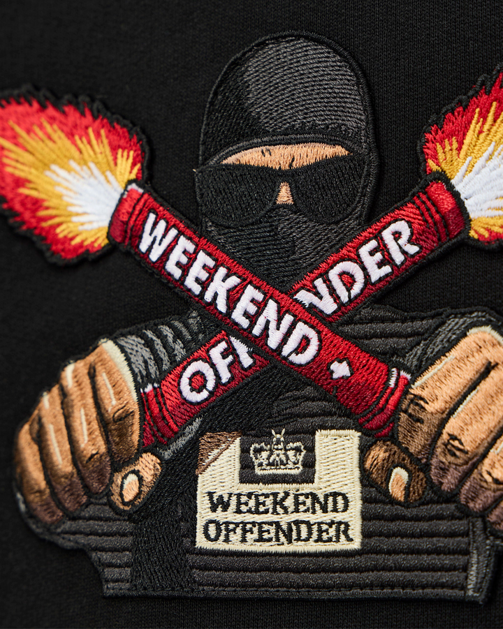 Hoodie Weekend Offender Fulgar Graphic – Black
