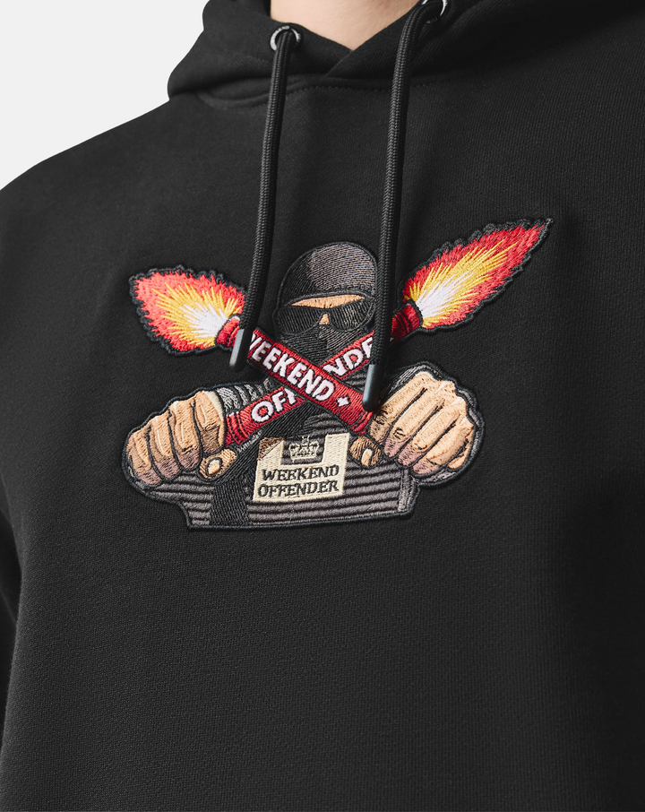 Hoodie Weekend Offender Fulgar Graphic – Black