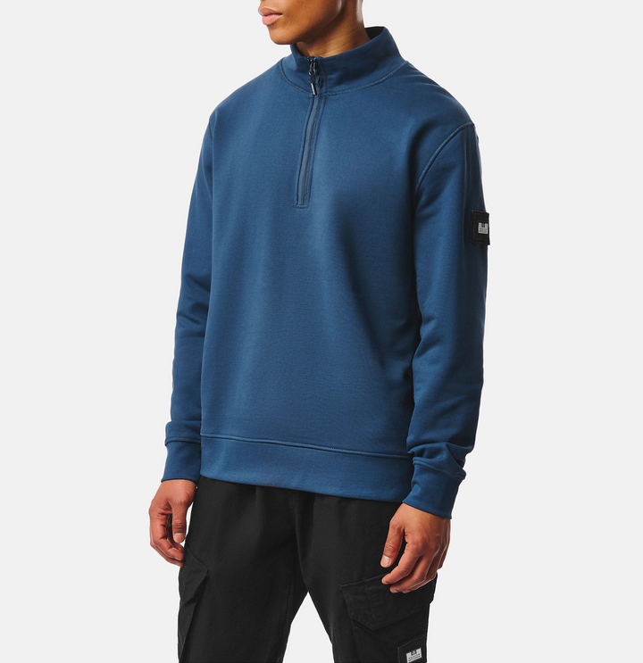 Sweat Weekend Offender Kraviz Quarter Zip – Lagoon Blue