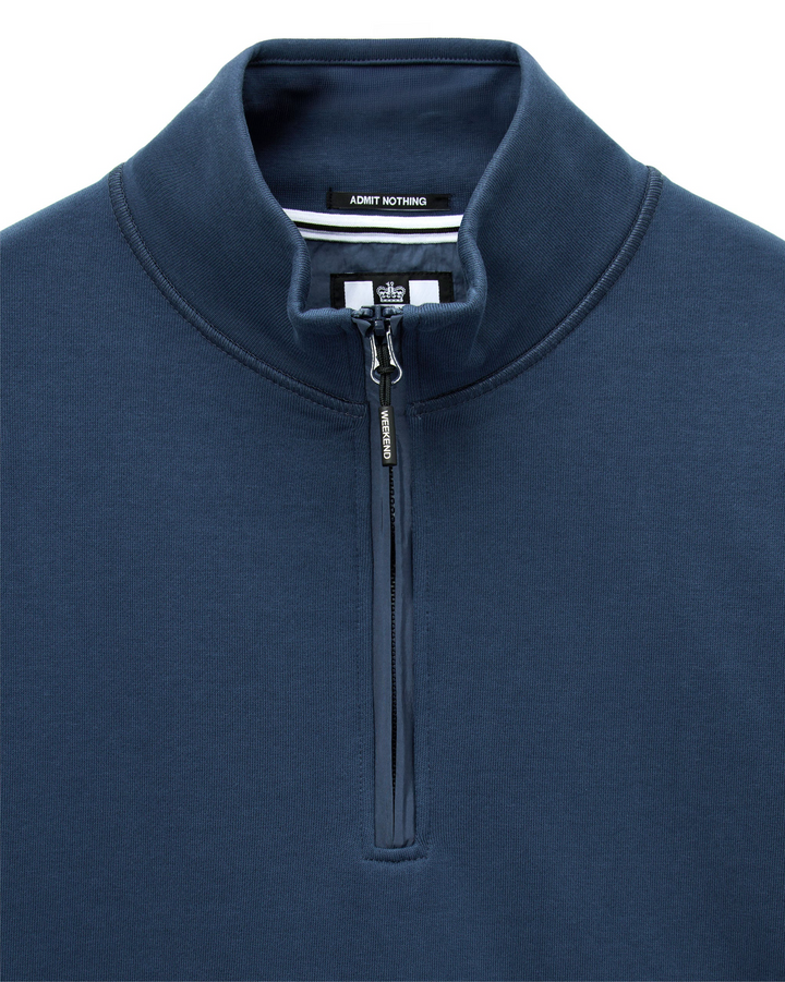 Sweat Weekend Offender Kraviz Quarter Zip – Lagoon Blue
