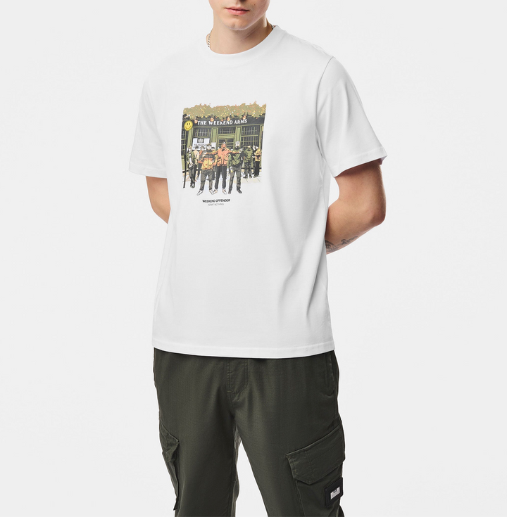T-shirt Weekend Offender Taberna Graphic – White