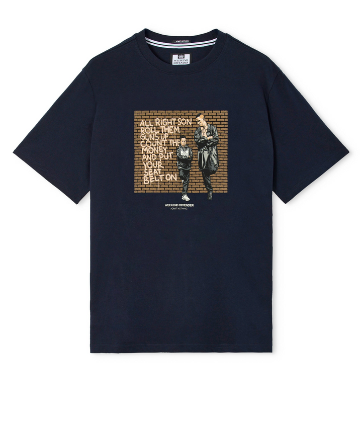 T-shirt Weekend Offender Pater Graphic – Navy
