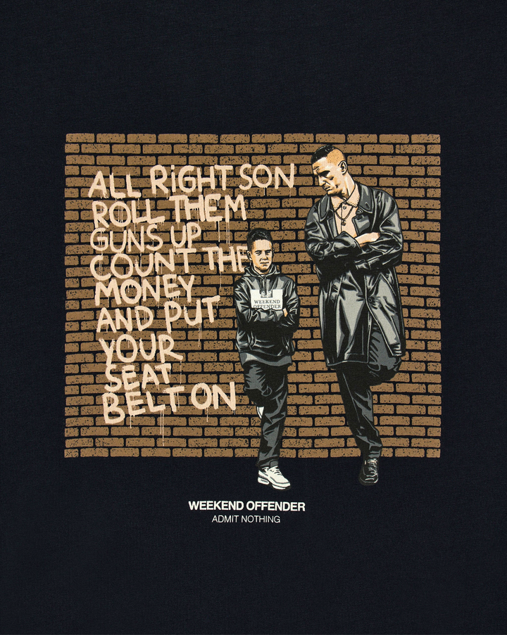 T-shirt Weekend Offender Pater Graphic – Navy