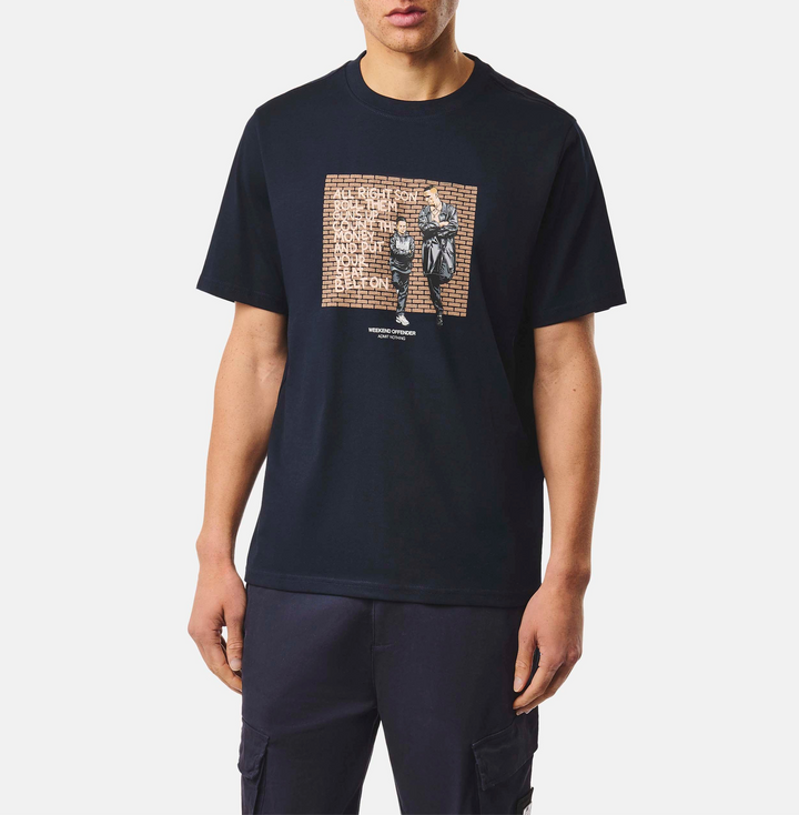 T-shirt Weekend Offender Pater Graphic – Navy