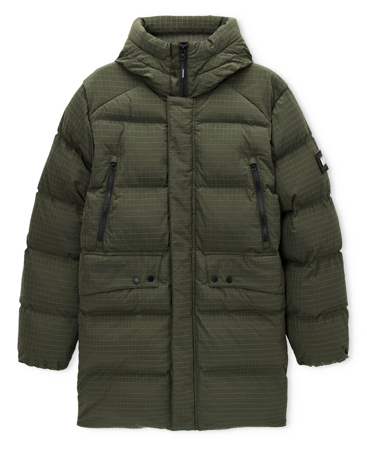 Parka Weekend Offender Lombardo Longline PrimaLoft – Black Forest Green
