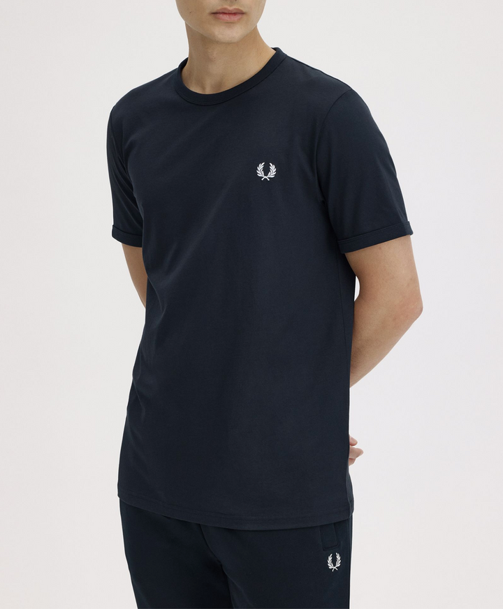 Ringer t-shirt / navy