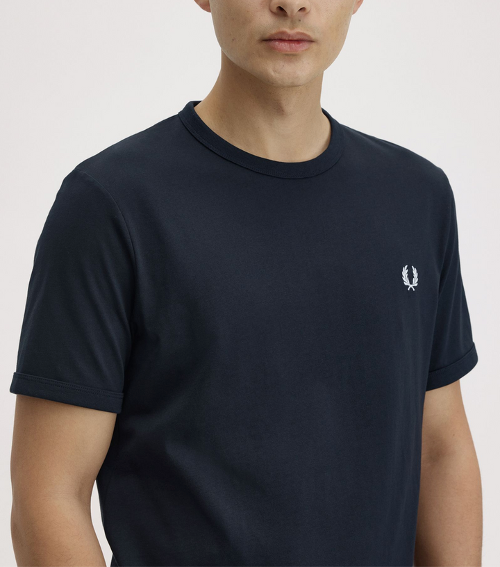 Ringer t-shirt / navy