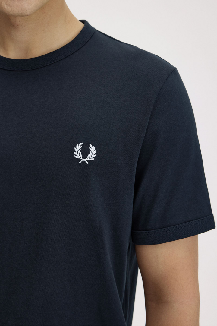 Ringer t-shirt / navy