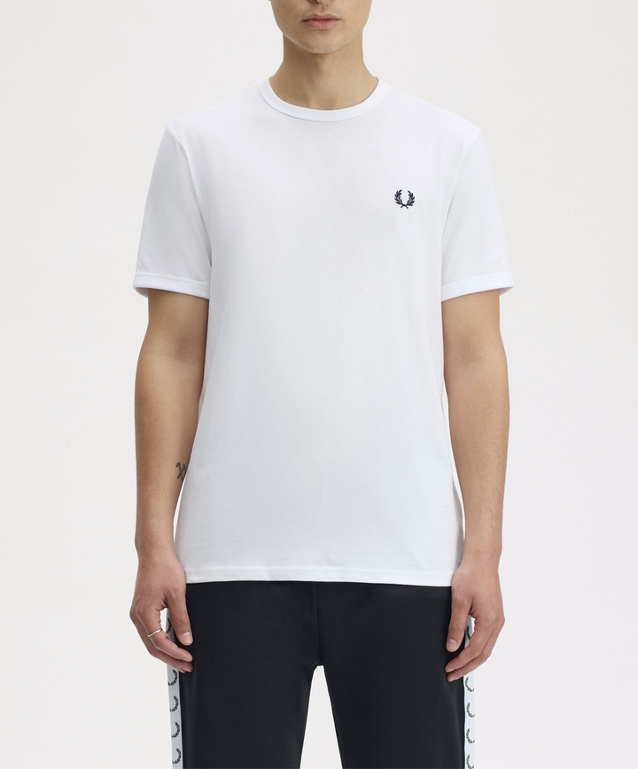 Fred Perry Ringer T-Shirt – White