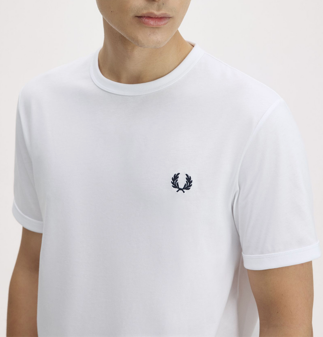 Fred Perry Ringer T-Shirt – White