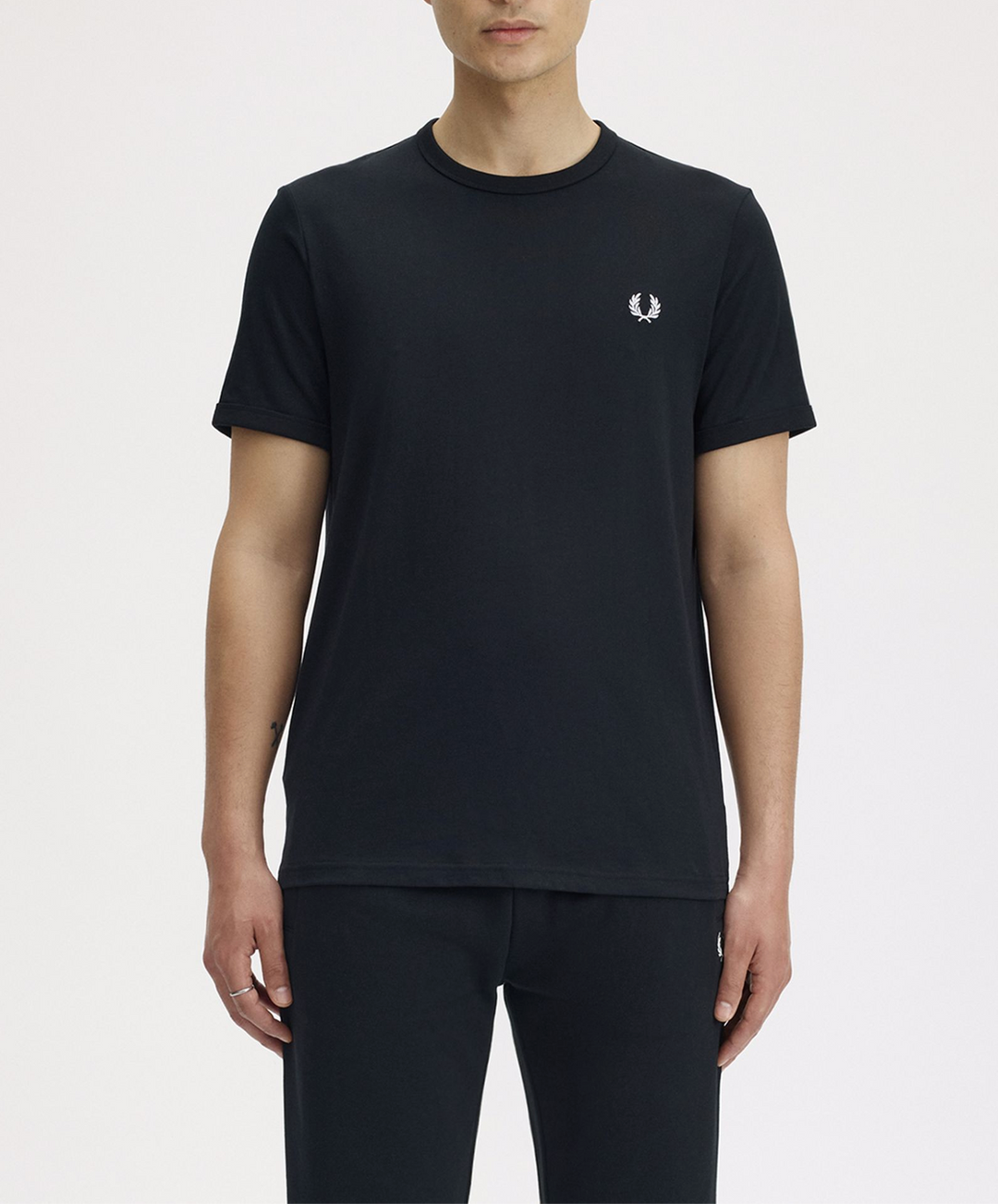 Fred Perry Ringer T-Shirt – Black