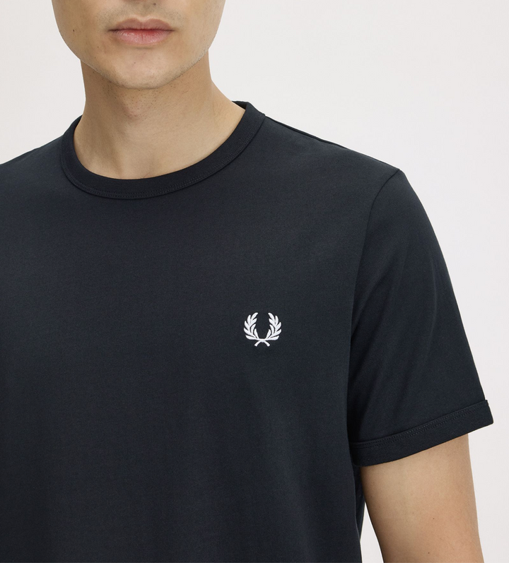 Fred Perry Ringer T-Shirt – Black
