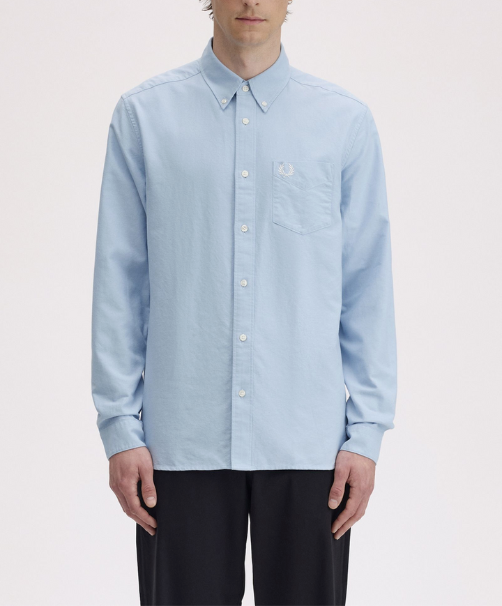 Fred Perry Oxford Shirt – Light Smoke
