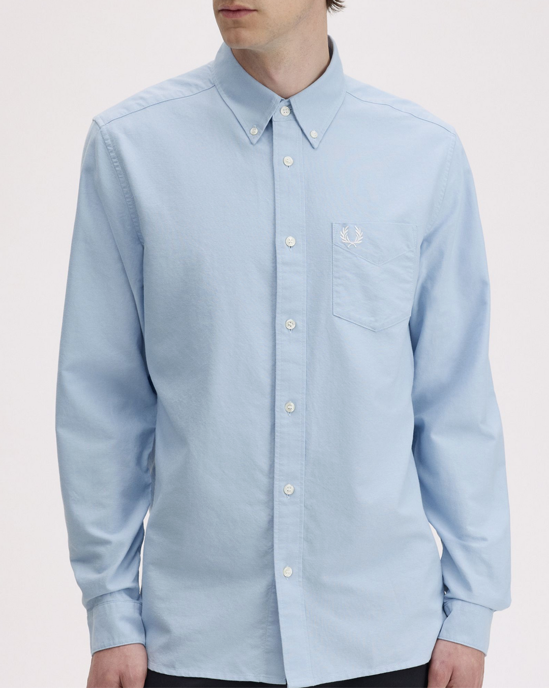 Fred Perry Oxford Shirt – Light Smoke