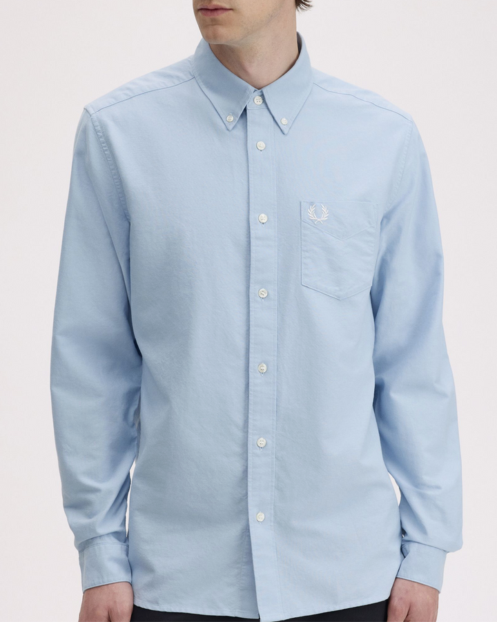 Fred Perry Oxford Shirt – Light Smoke