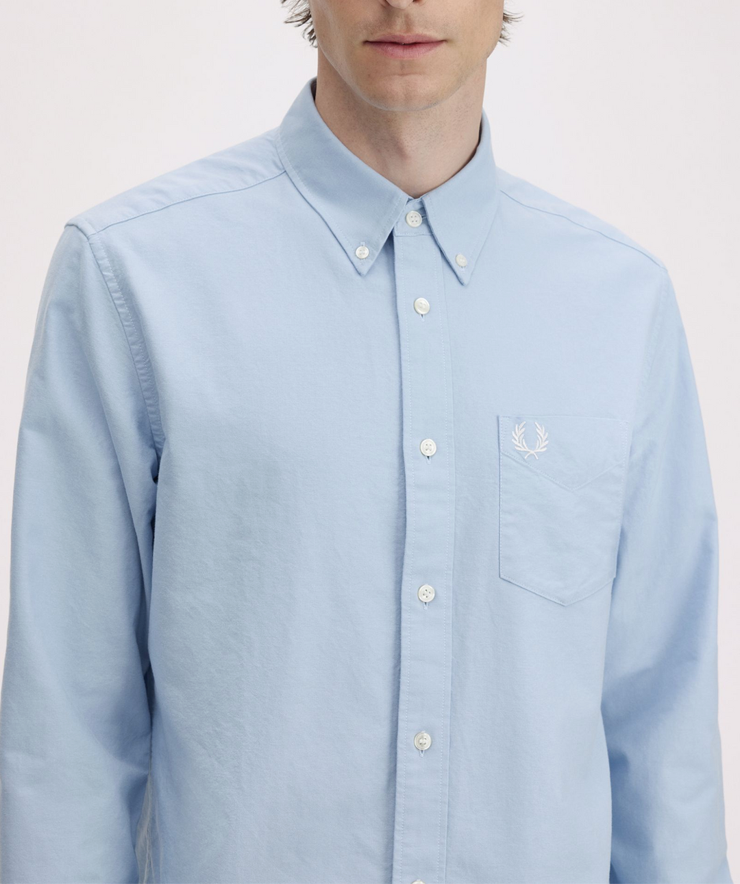 Fred Perry Oxford Shirt – Light Smoke