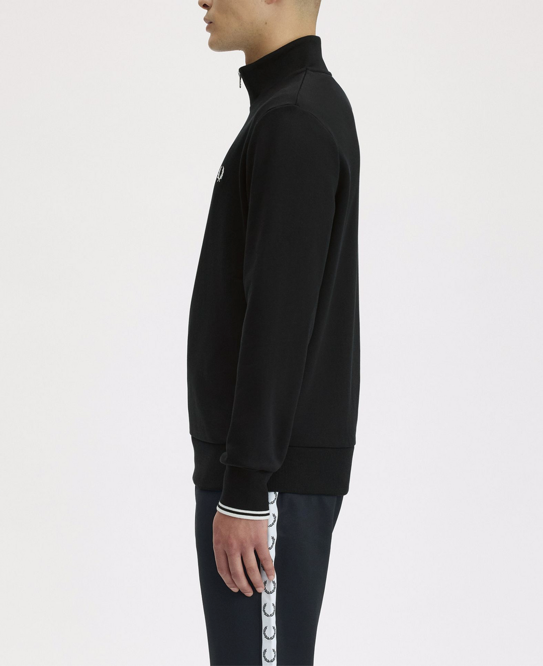 Fred Perry Half Zip Sweatshirt – Black