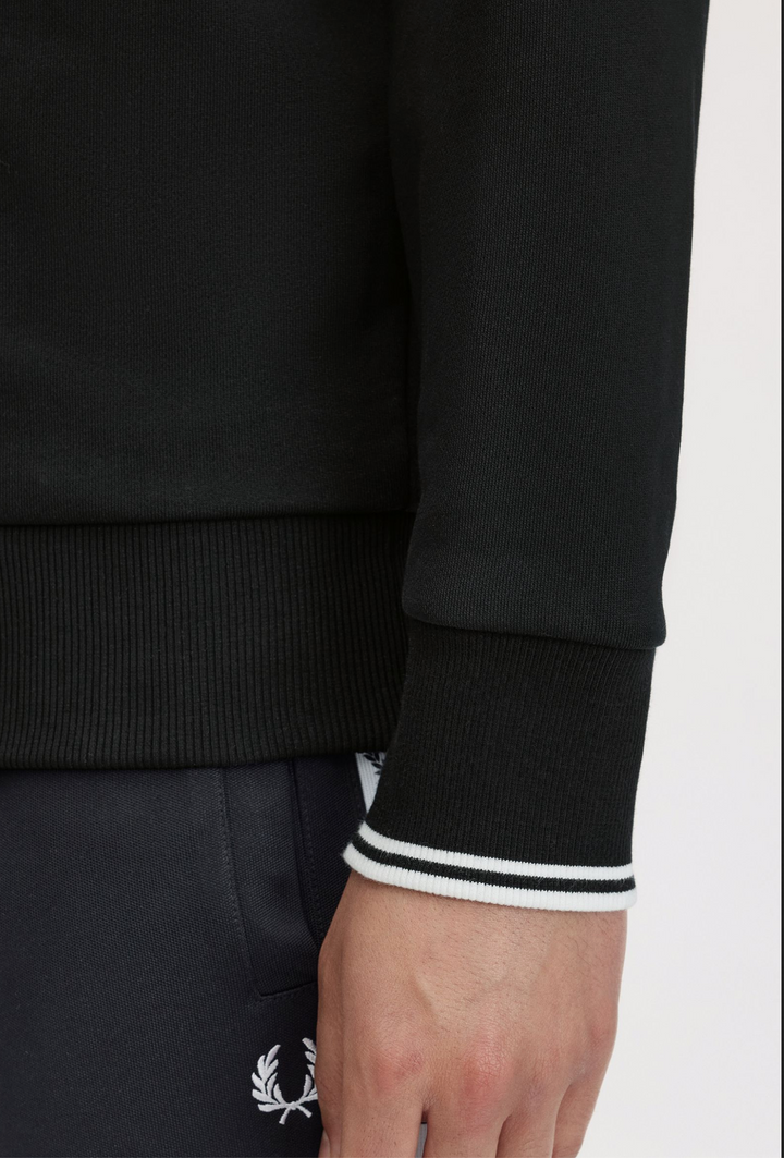 Fred Perry Half Zip Sweatshirt – Black