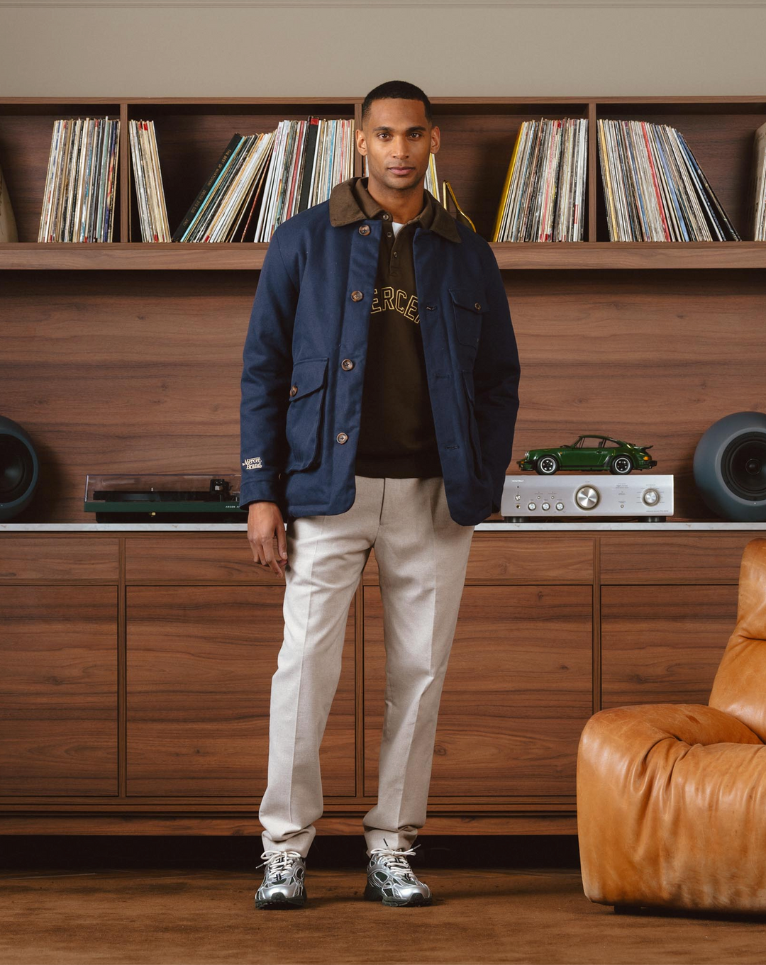 The Mercer Brand The Re-Run Scratched – Army Green