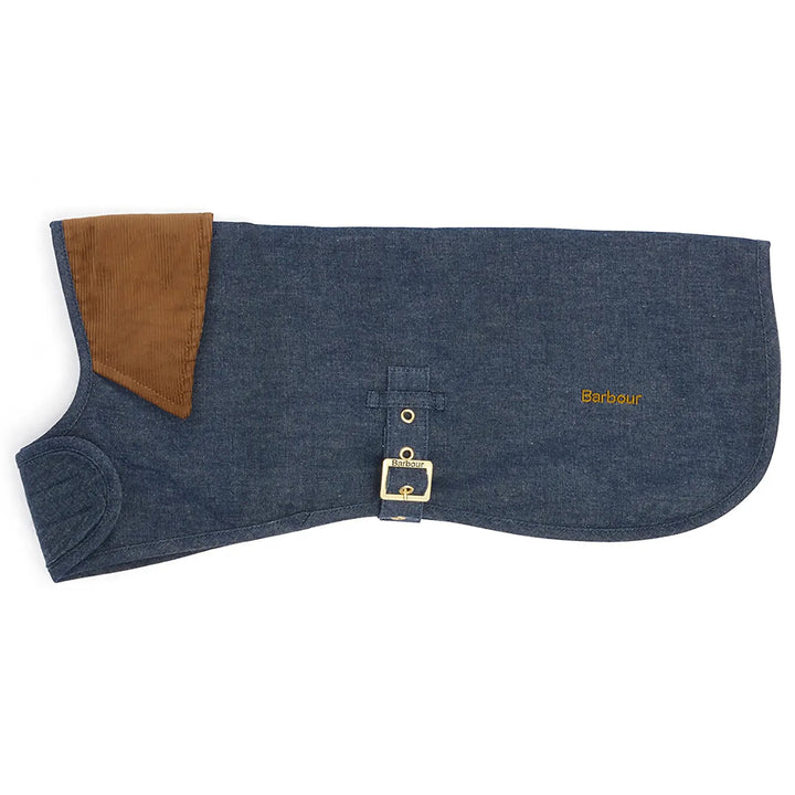 Abrigo para perro Barbour de denim Drywax - Índigo