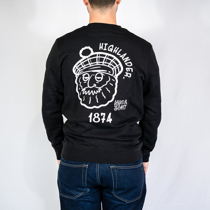 Highlander graphic sweatshirt - jet black