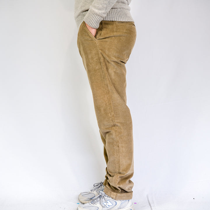Stretch cord taillored trousser - washed stone