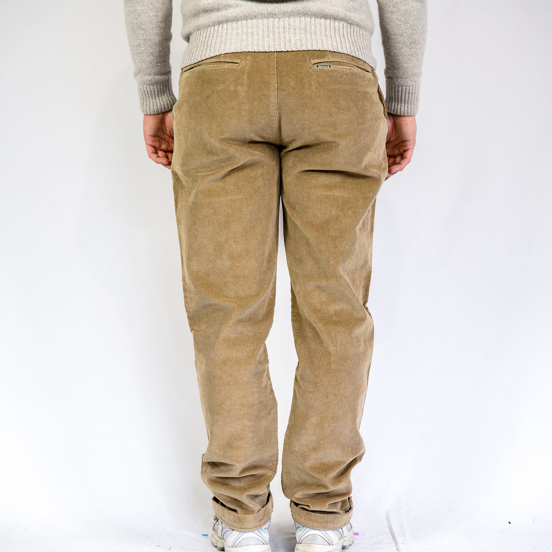Stretch cord taillored trousser - washed stone